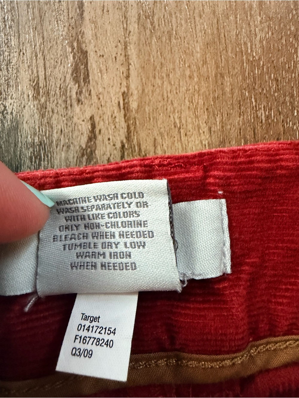 Merona Women’s Burnt Orange Corduroy Bootcut Mid Rise 28” Sz 16 Retro - Picture 5 of 8